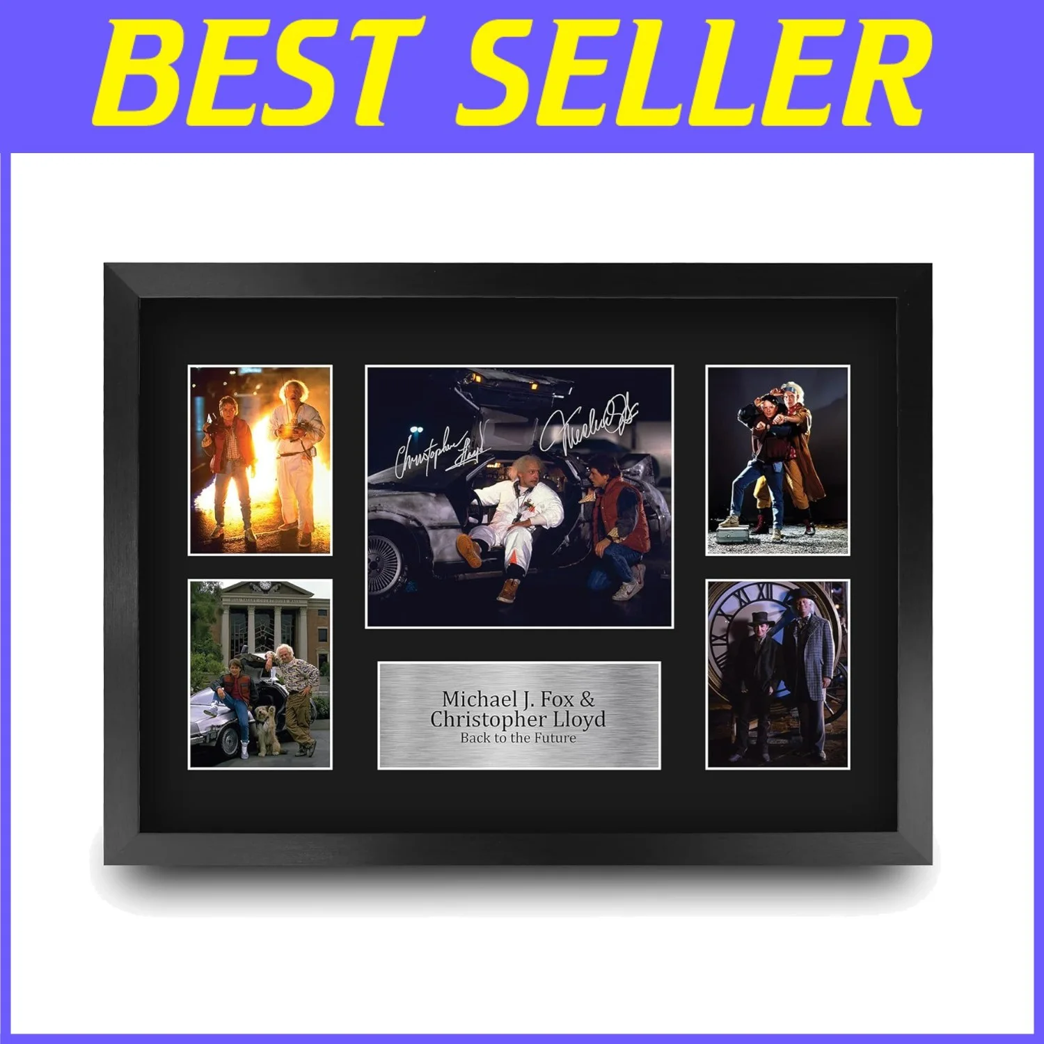 Michael J Fox & Christopher Lloyd — Michael J Fox & Christopher Lloyd Signed Presentation/-
