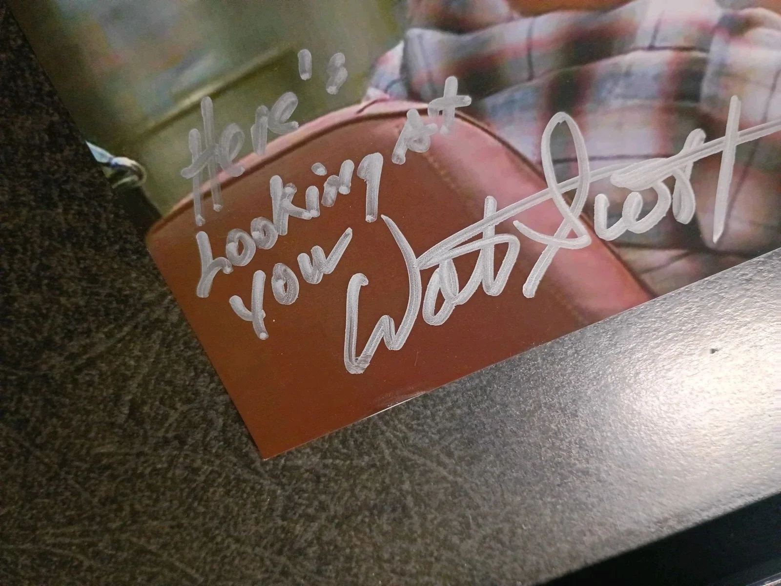 WALTER SCOTT As JEEP DRIVER — WALTER SCOTT As JEEP DRIVER Hand Signed Autograph 4X6 Photo S BACK TO THE FUTURE, изображение 3