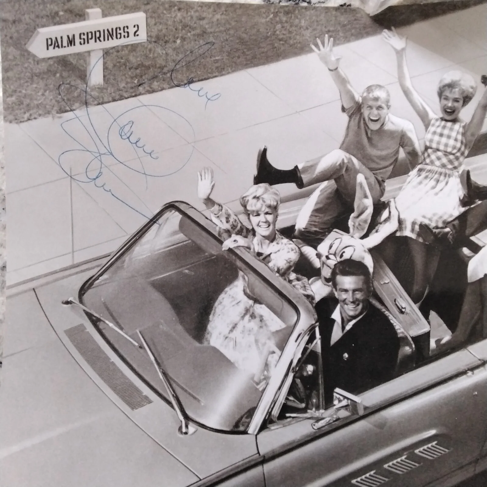 Connie Stevens SIGNED Photo 60s Film TV Actress Palm Springs Weekend Cast Conrad, изображение 2