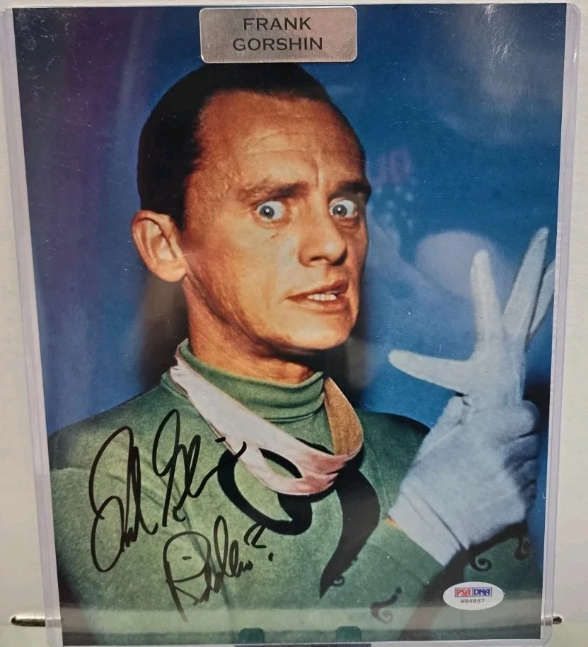 Frank Gorshin — Frank Gorshin “The Riddler?” Batman JSA COA Signed 8x10 Vintage Photo DC Comics