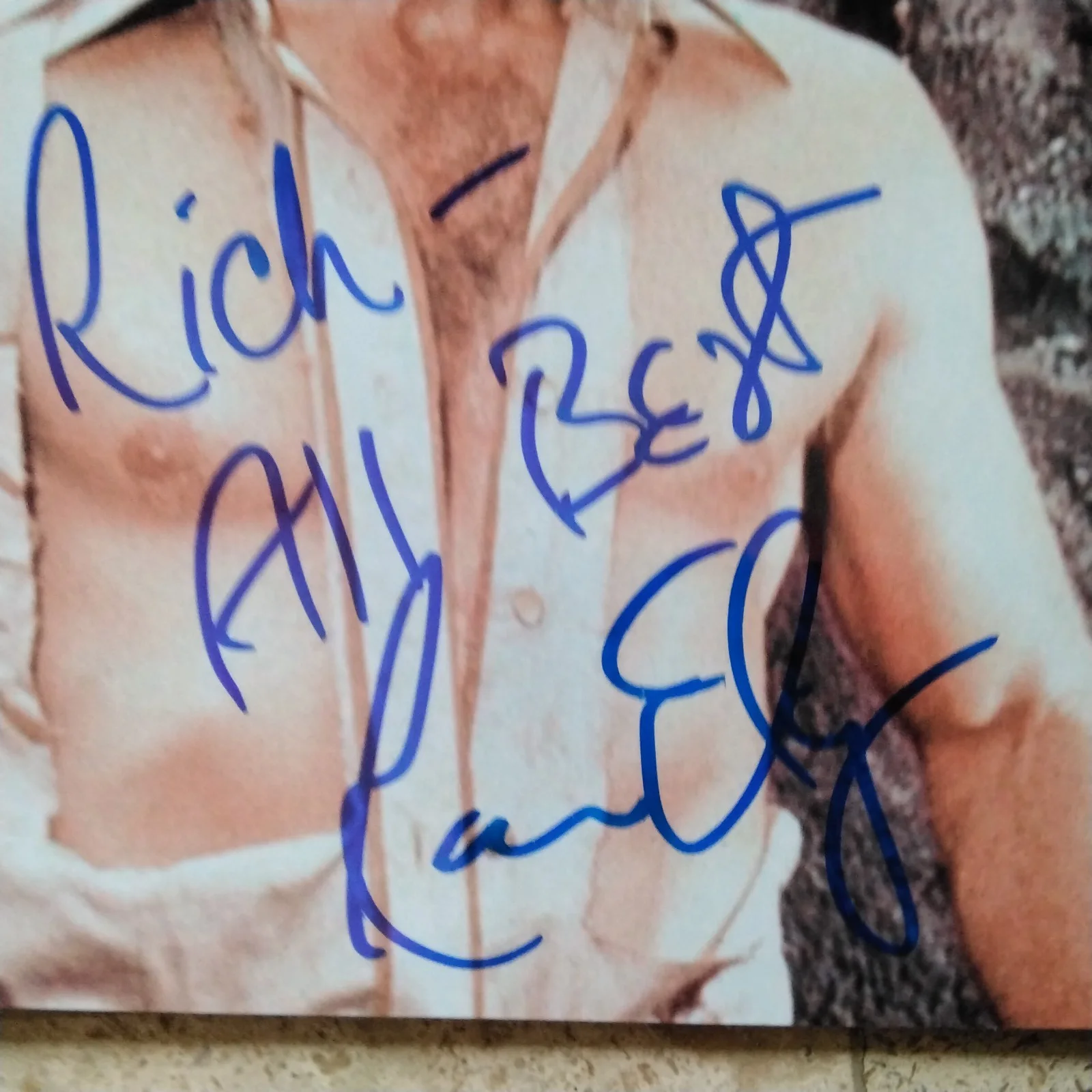 Ron Ely SIGNED Photo 70s Movie TV Actor Tarzan Malibu Run Doc Savage Sexy!, изображение 5
