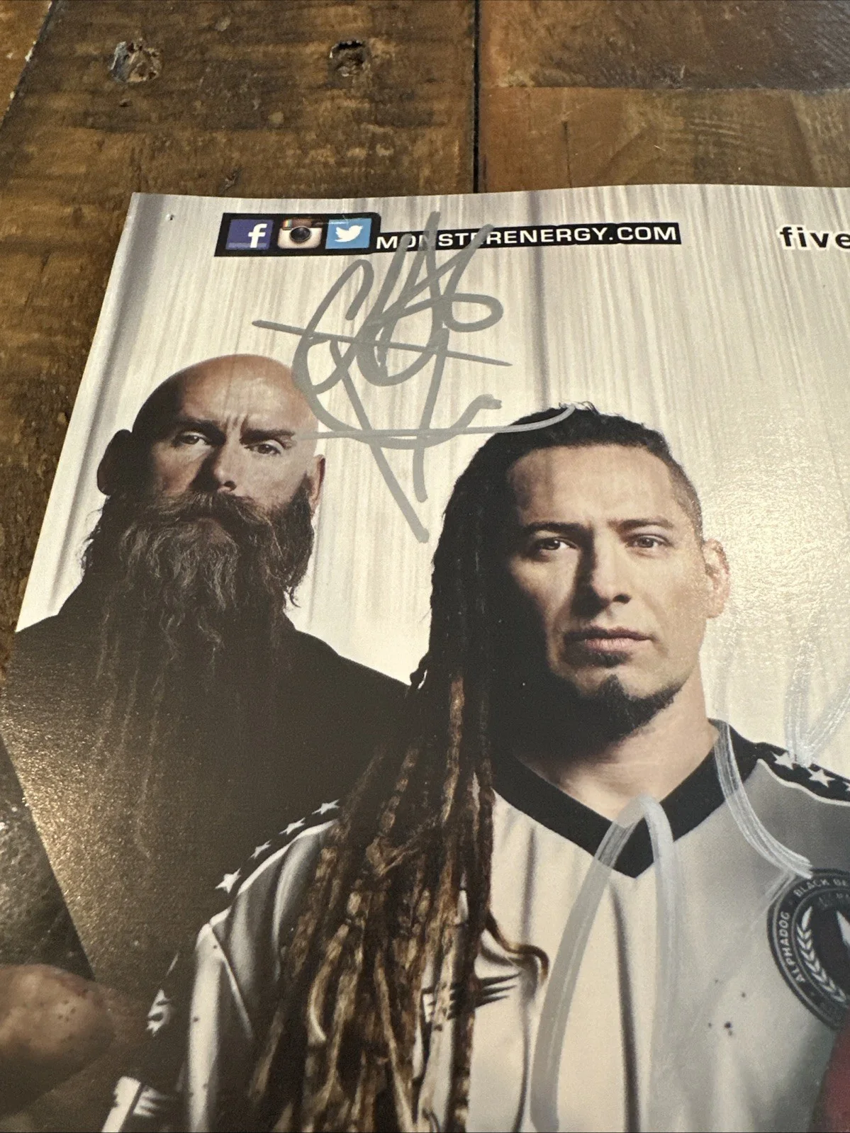 Five Finger Death Punch Autographed Picture 8.5x11, image 2