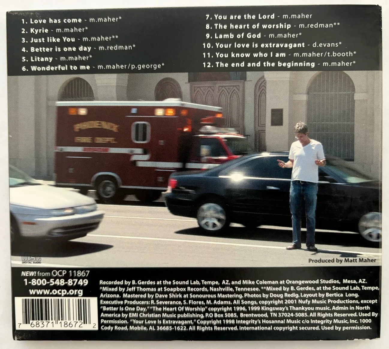 Matt Maher The End And The Beginning CD 2001 Signed Autographed By Band No Matt, image 2