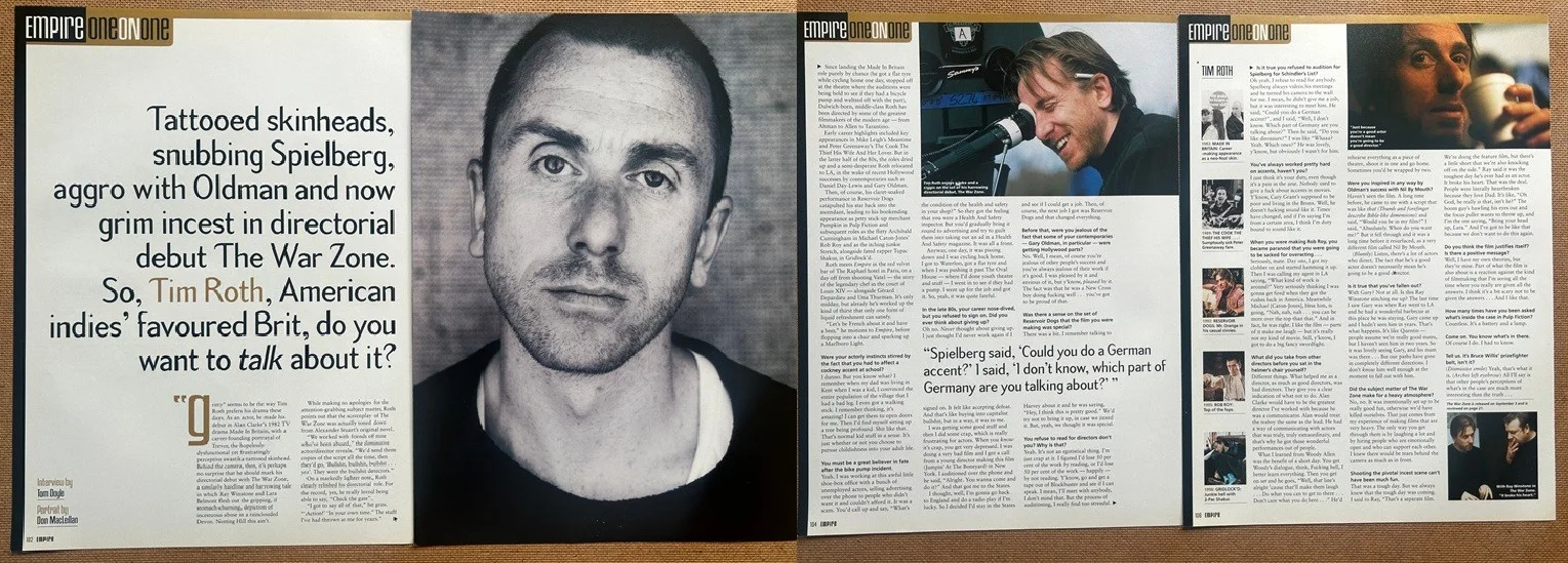TIM ROTH - 1999 full page UK magazine poster, image 2