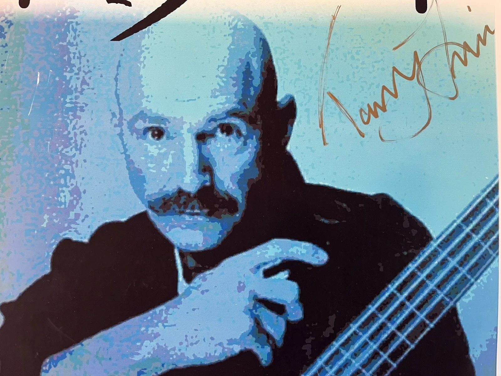 TONY LEVIN SIGNED AUTOGRAPH 11x17 one of a kind club poster for Buffalo show, изображение 2