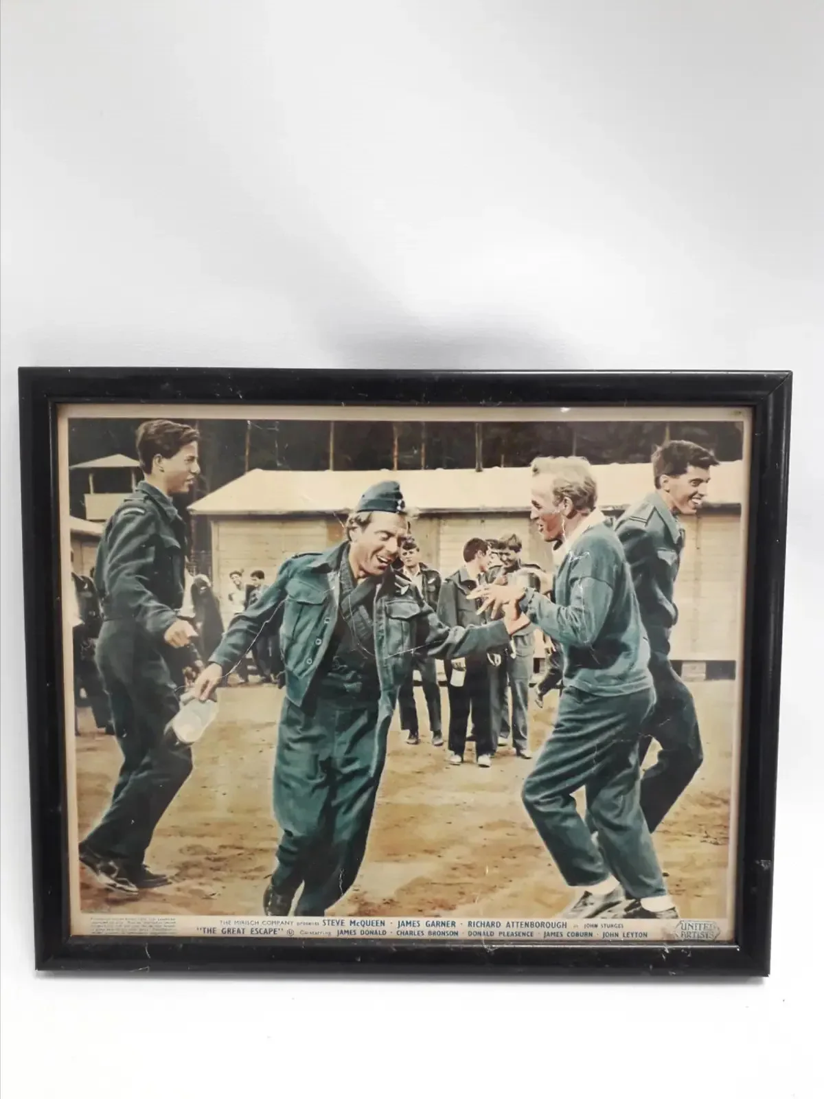 Vintage Framed Movie Lobby Cards Bundle x5 Great Escape Hud, изображение 3