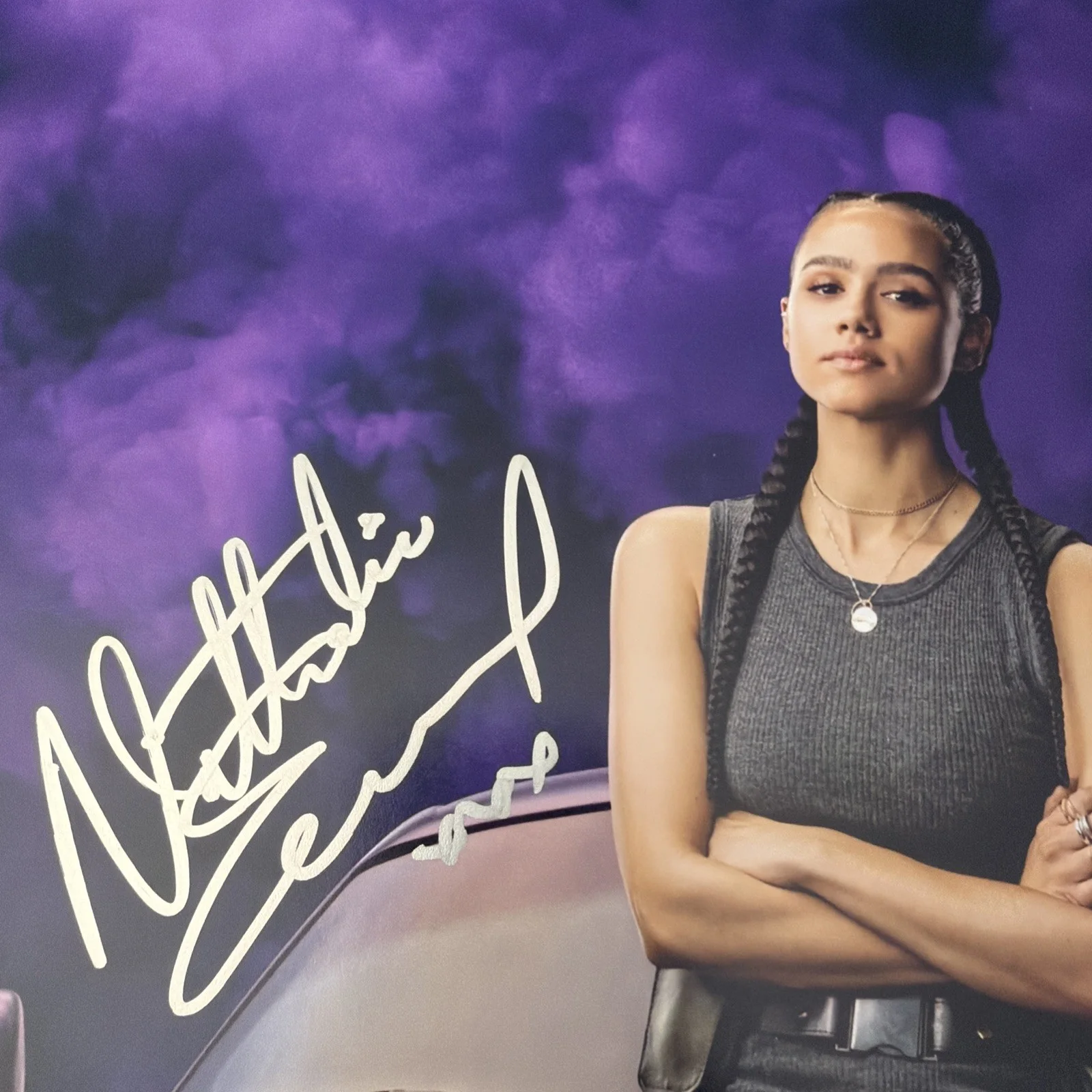 Nathalie Emmanuel — Nathalie Emmanuel Signed 12x18 Photo Fast & Furious Beckett an PSA COA, изображение 2