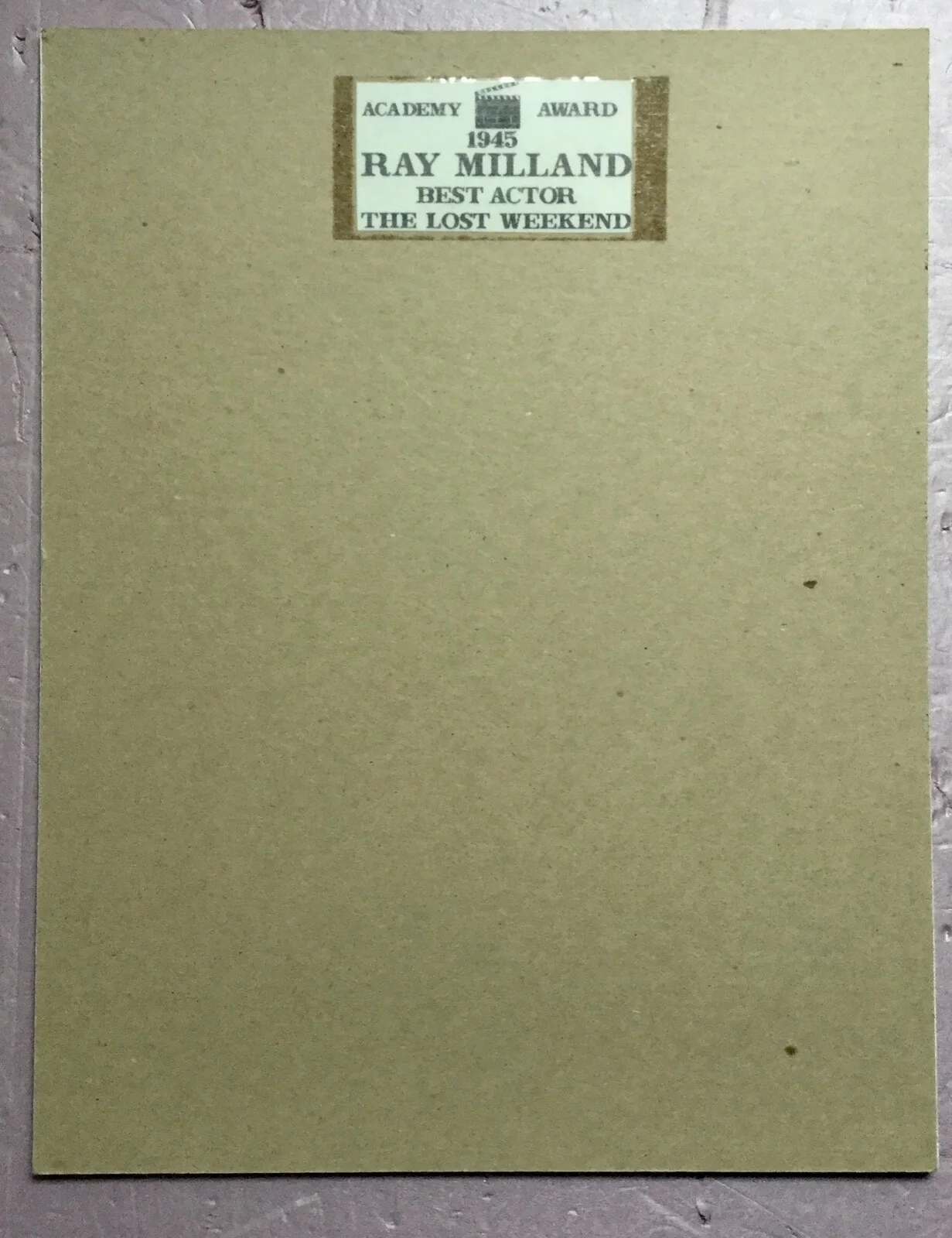 Ray Milland — RAY MILLAND 1907-1986 (Lost Weekend) signed autographed portrait in black mat., изображение 5