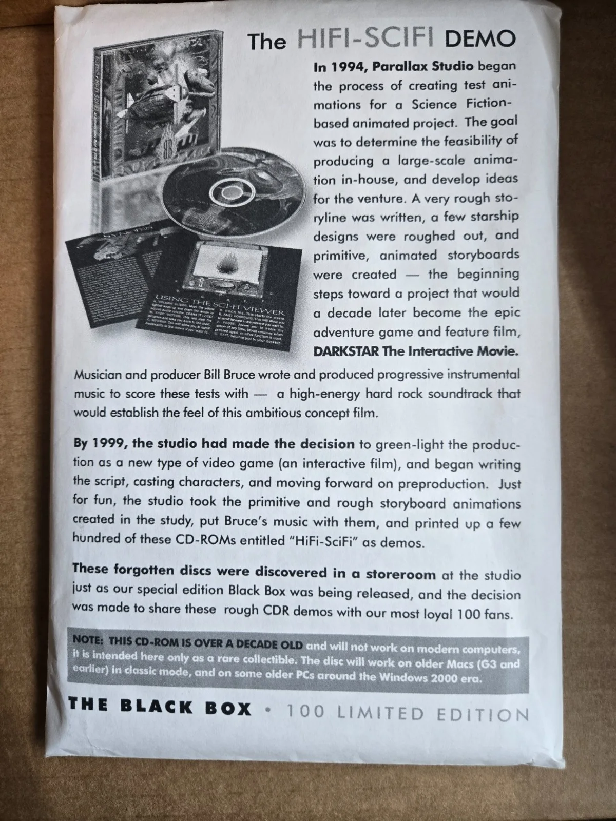 Cast/Production Members — DARKSTAR Black Box Limited Signature Edition #57/100 FMV Interactive Movie, image 4