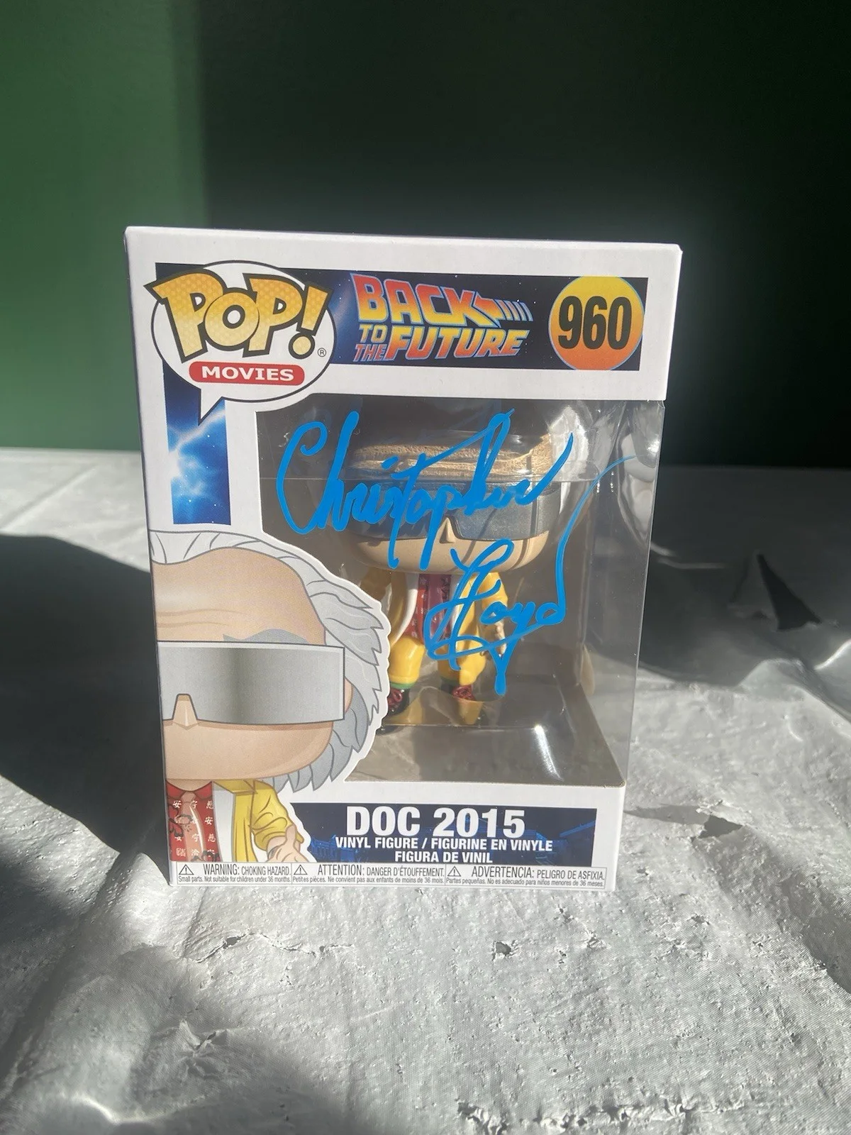 Christopher Lloyd — Christopher Lloyd signed Doc 2015 Funko Pop #960 Back to the Future JSA, image 2