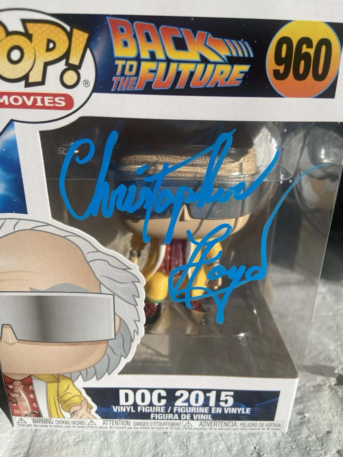 Christopher Lloyd — Christopher Lloyd signed Doc 2015 Funko Pop #960 Back to the Future JSA, image 3