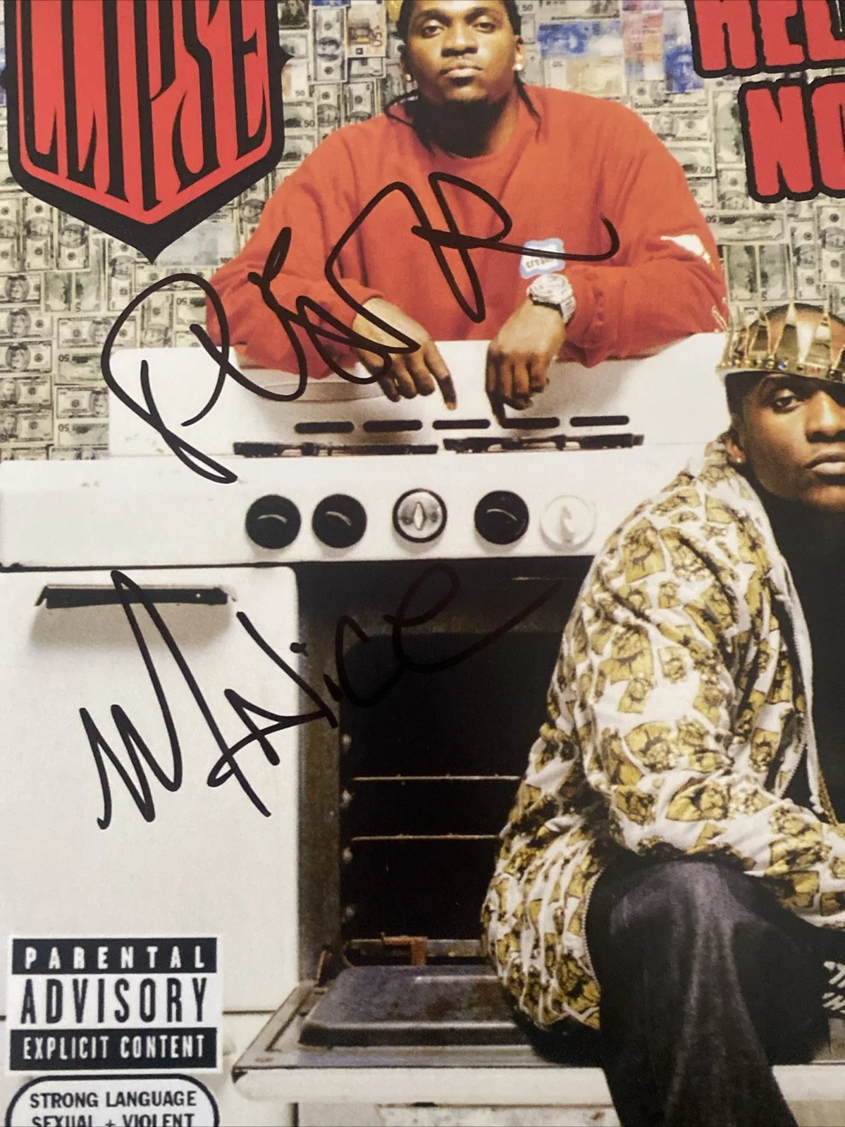 Clipse Autographed Vinyl Album ‘Hell Hath No Fury’ Pusha T & Malice, image 2