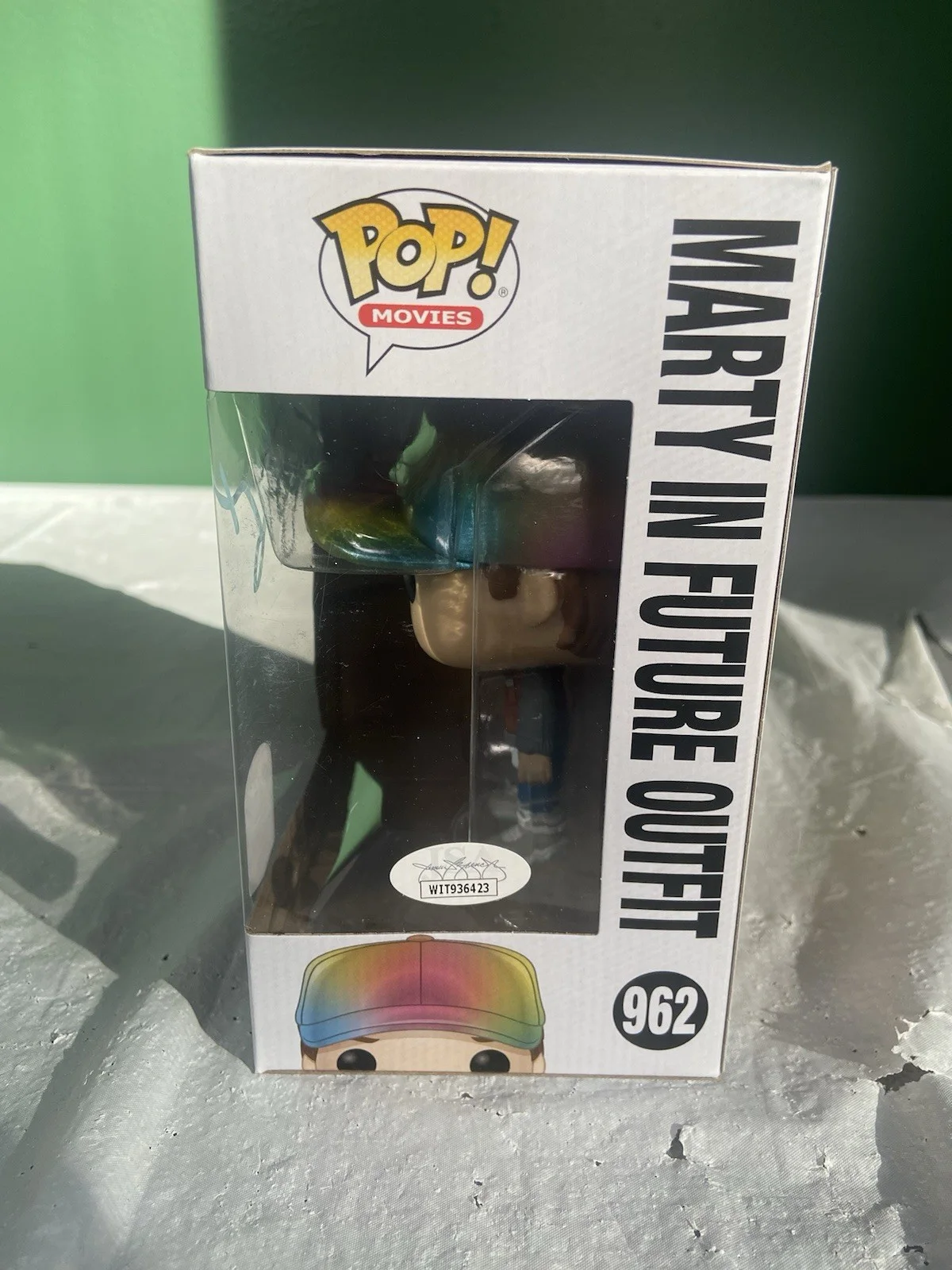 Michael J Fox — Michael J. Fox Autographed Marty in Future Outfit Funko Pop Figurine #962- JSA, изображение 4