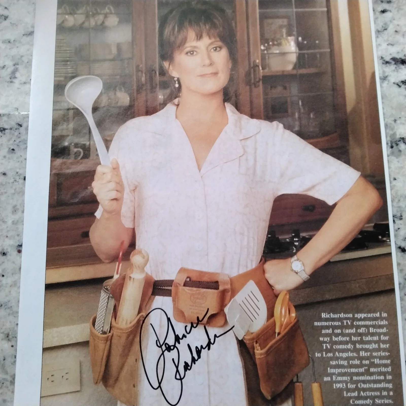 Patricia Richardson SIGNED 1995 Mag Page TV Actress Home Improvement Comedy, изображение 2