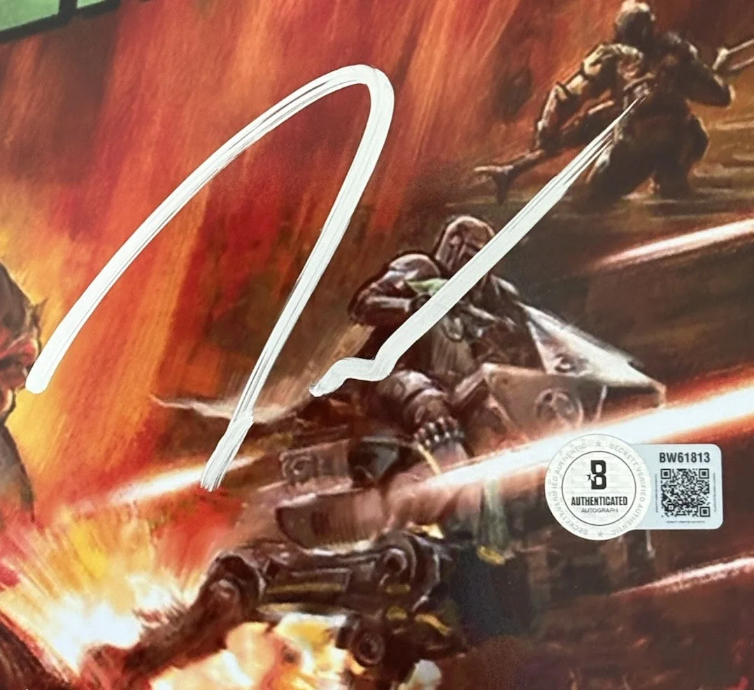 Jeremy Allen White Signed The Mandalorian and Grogu 8x10 Photo Rotta The Hut BAS, изображение 2
