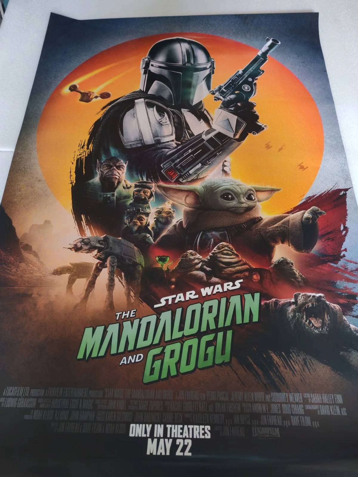 The Mandalorian and Grogu (2026) - Original d/s Cinema One sheet poster 27x40 in, изображение 2
