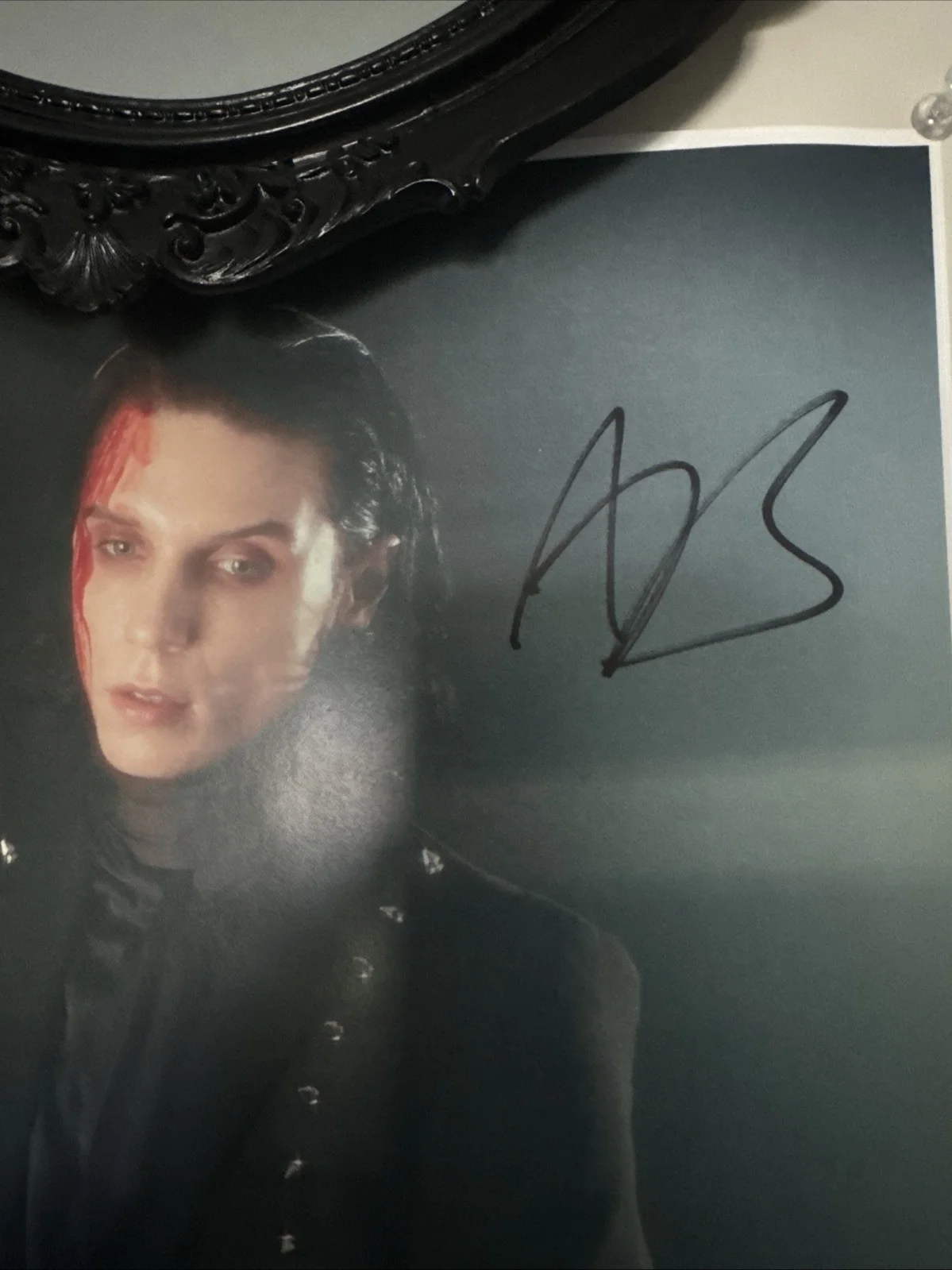 BLACK VEIL BRIDES ANDY BIERSACK SIGNED AUTOGRAPHED POSTER, image 2
