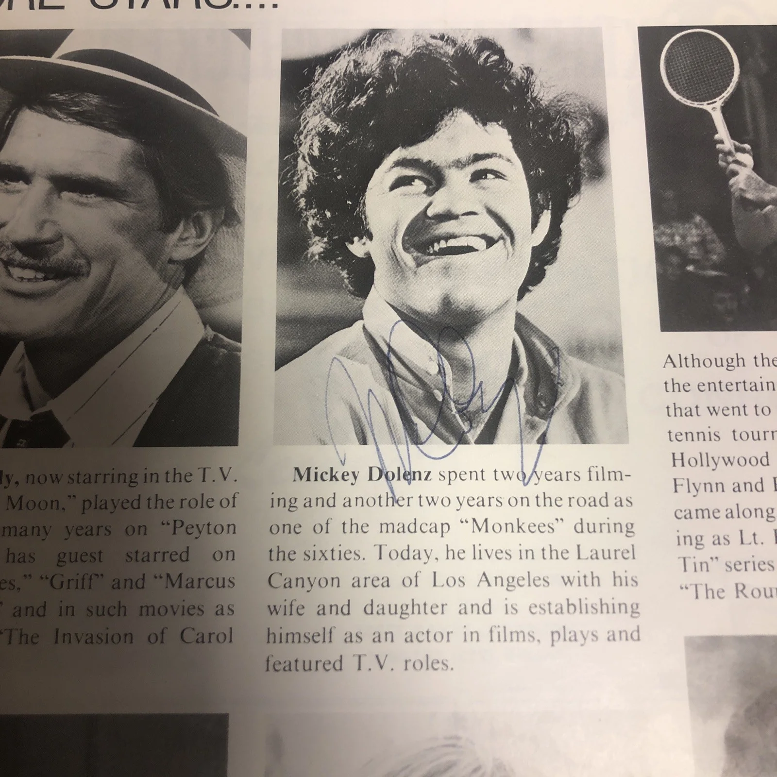 Lloyd Bridges Celebrity Tennis Autographs Ross Martin Rare, image 4