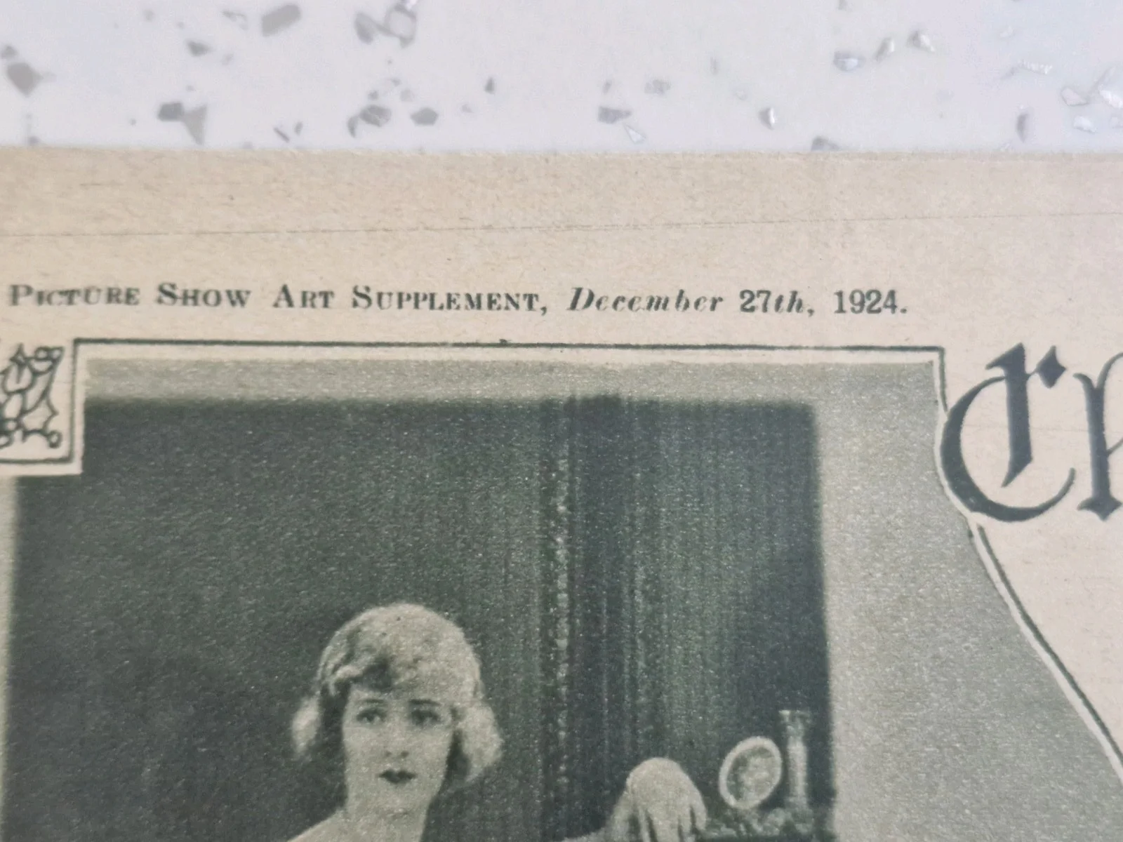 1924 PICTURE SHOW ART SUPPLEMENT XMAS GREETINGS FROM THE STARS MARJORIE HUME ETC, изображение 2
