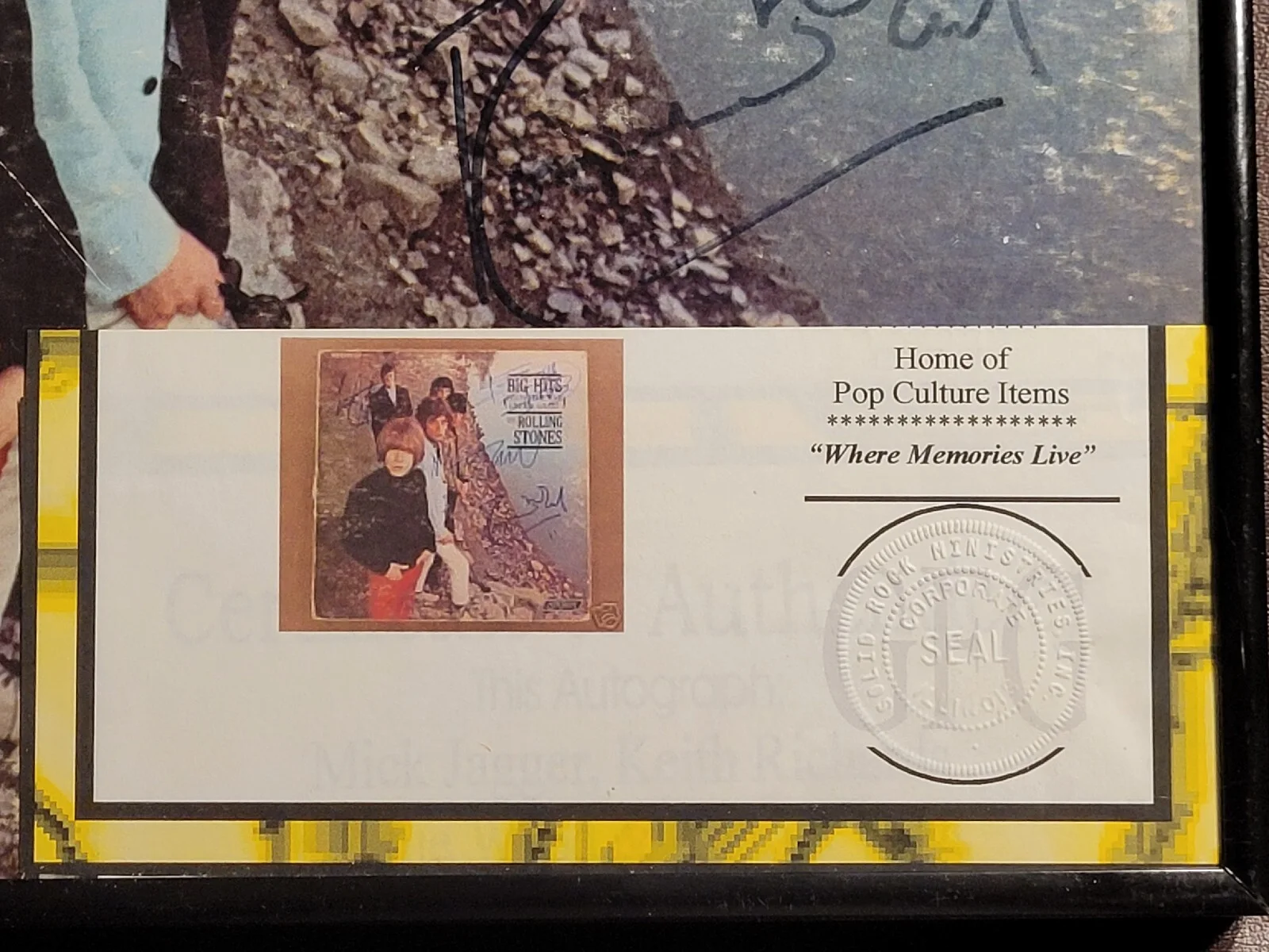 Signed Rolling Stones Album-Mic Jagger, Keith Richards, -Etc BIG HITS COA, image 2
