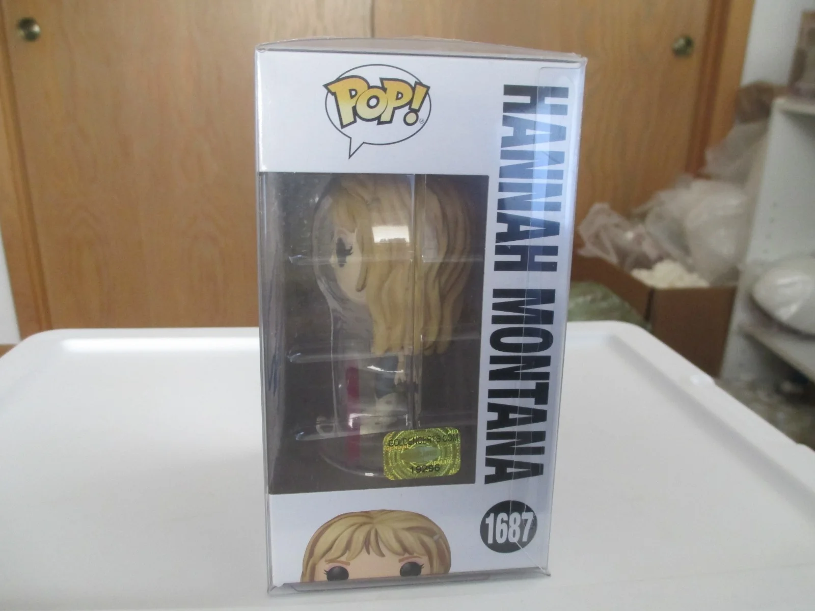 Autograph By Miley Cyrus As Hannah Montana Autographed Funko Pop 1687, изображение 3