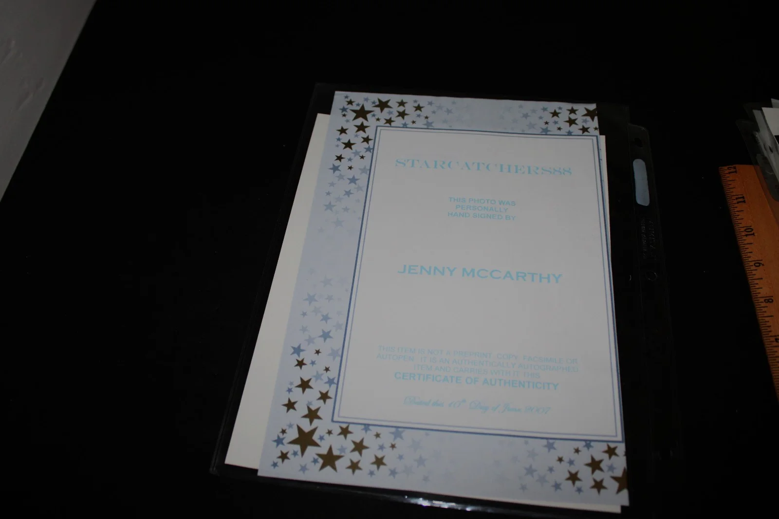 Jenny McCarthy — JENNY MCCARTHY Signed 8 x 10 Photo Coa Picnic Fruit & Towel, изображение 5