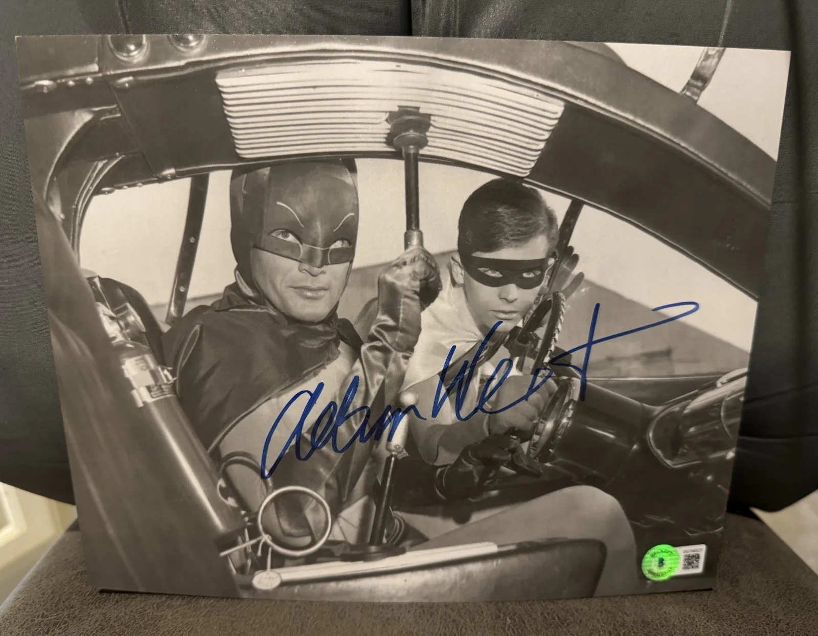 Adam West — 💥 Adam West Auto Autograph Signed 8x10 Photo Batman W/ Robin BAS COA Beckett