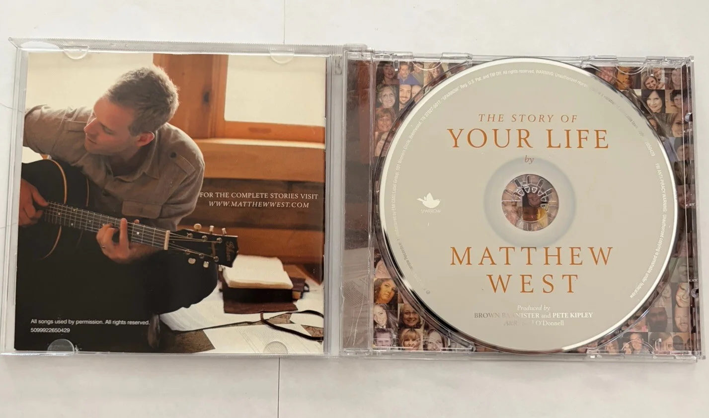 Matthew West The Story Of Your Life 2010 CD Signed Autographed Sparrow Good, image 3