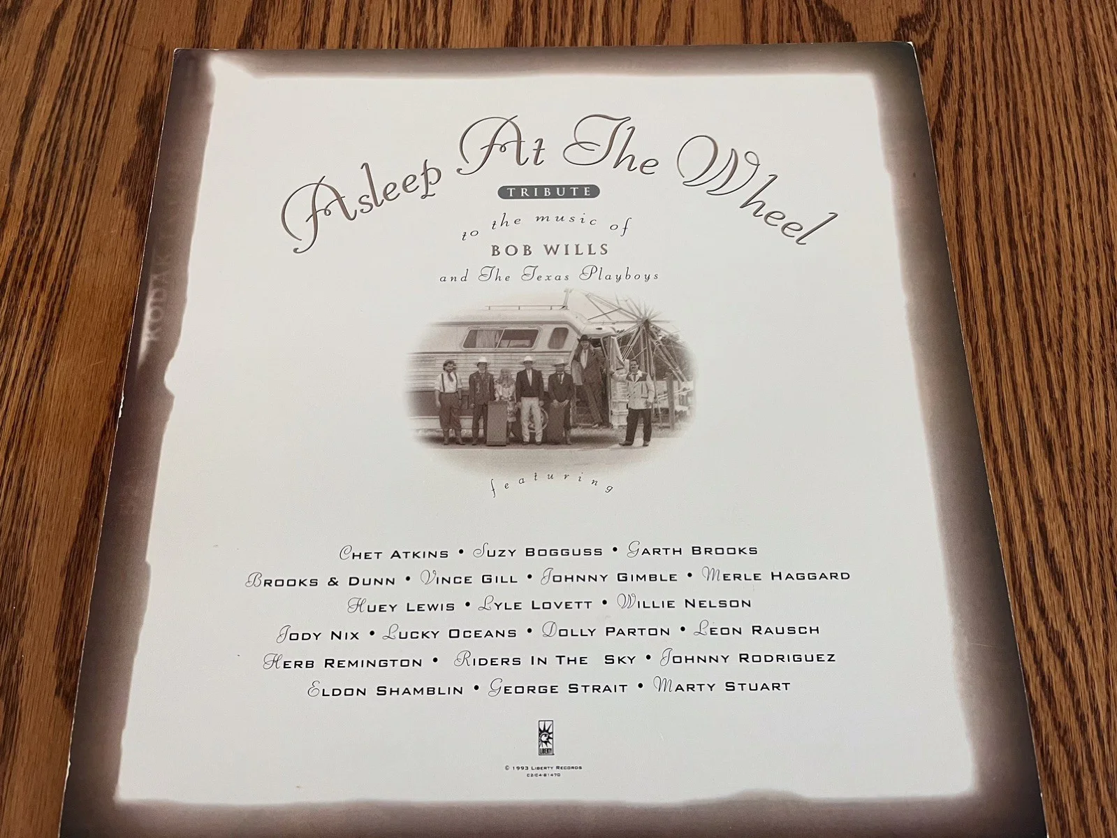 Asleep At The Wheel -Ray Benson Signed 12 x 12 promo flat Bob Wills tribute LP, image 3