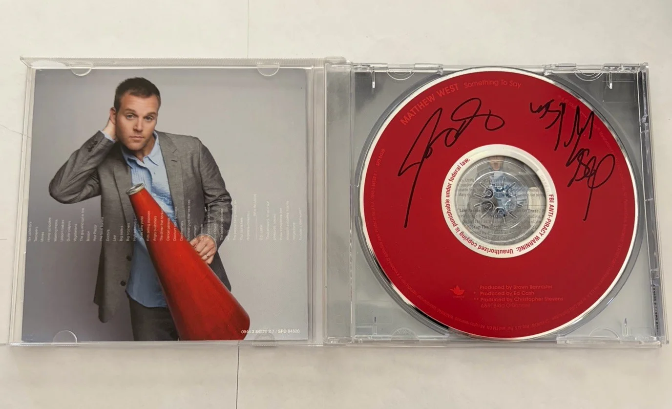 Matthew West Something To Say Signed Autographed CD + Josh Wilson & Jonny Diaz, изображение 4