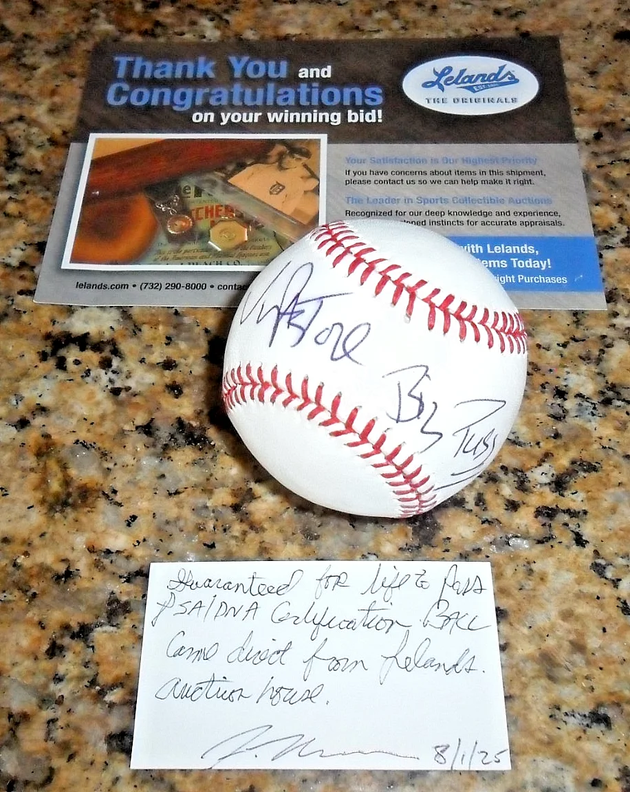 Vincent Pastore — VINCENT PASTORE Signed Baseball Auto The Sopranos Big Pussy * will Pass PSA/DNA