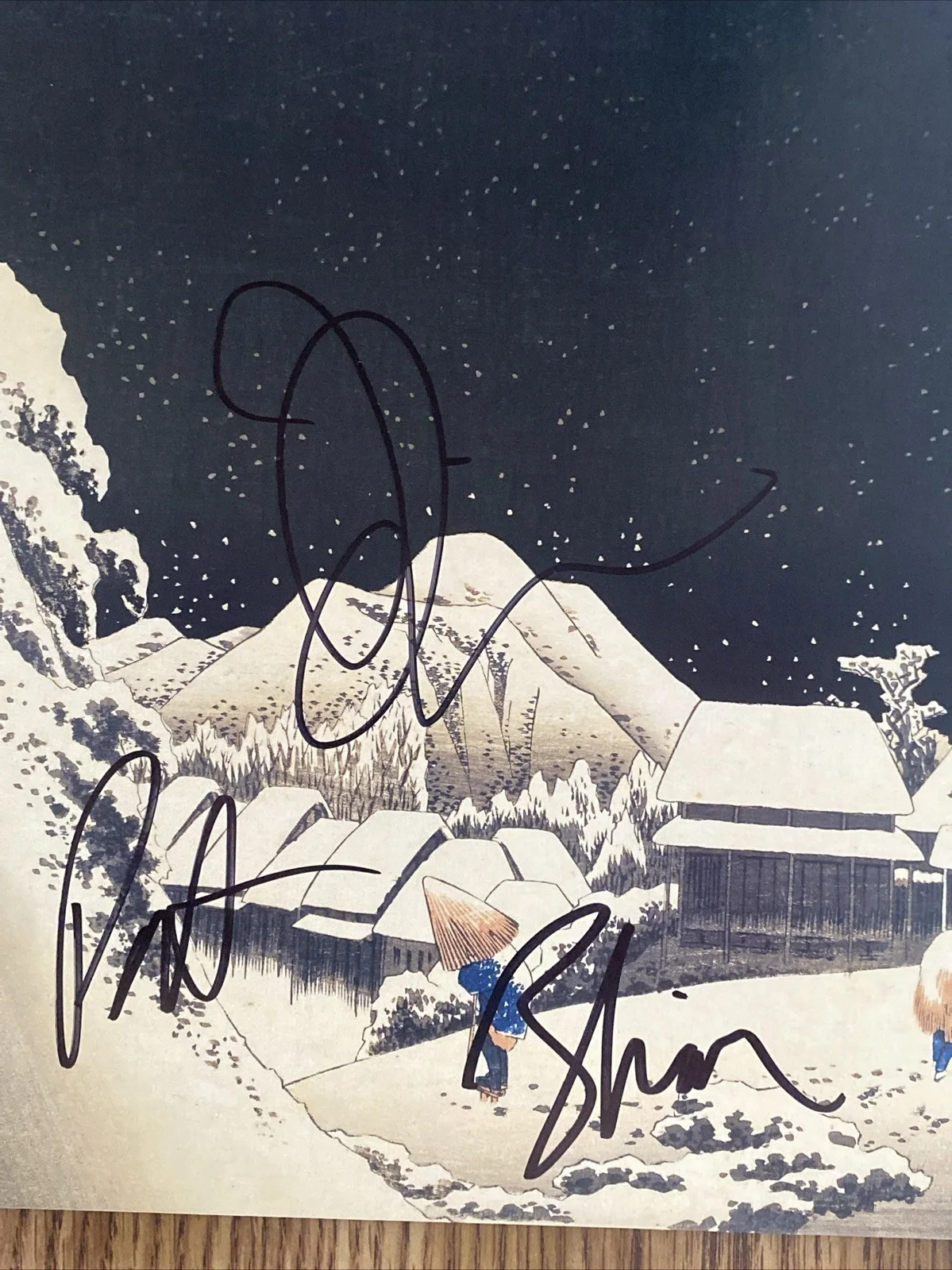 ‘Weezer’ Band Autographed Vinyl Album 'Pinkerton' Rivers, Patrick & Brian, image 2