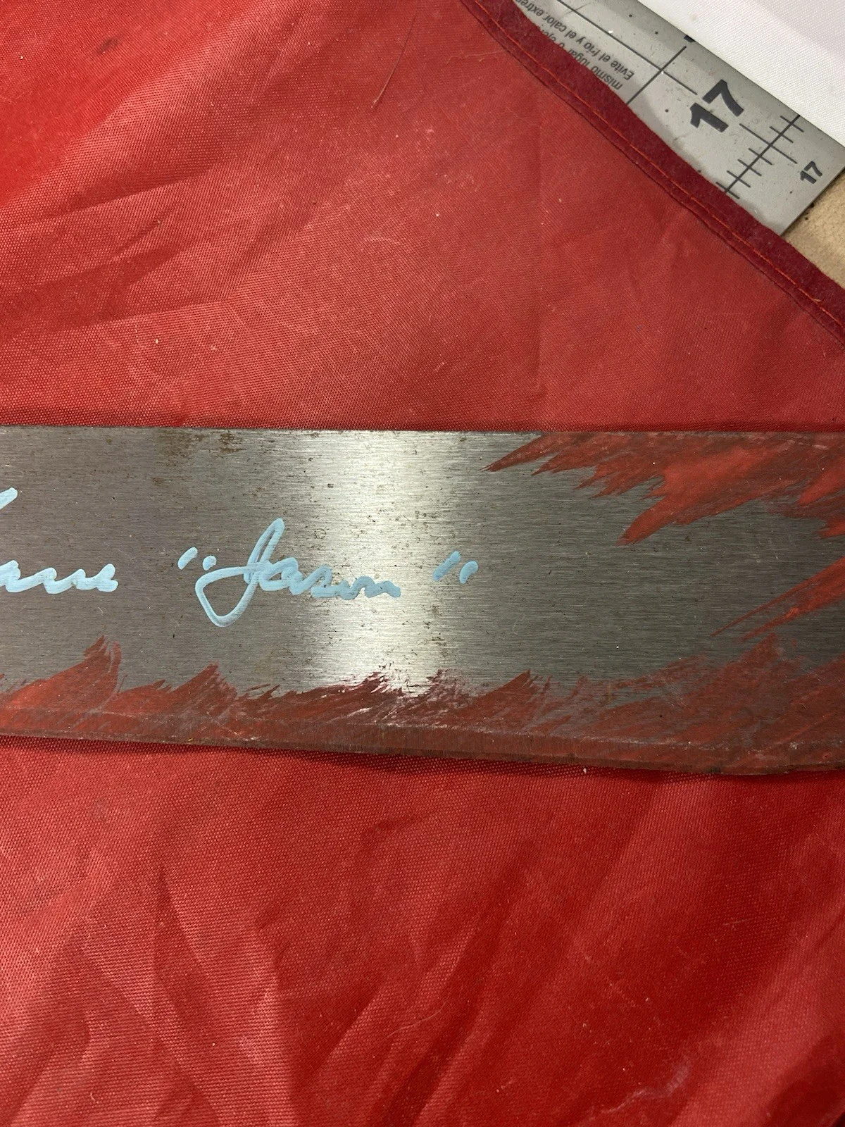 Derek Mears - Jason Vorhees 23” Signed Prop Machete Friday The 13th Autograph, image 3
