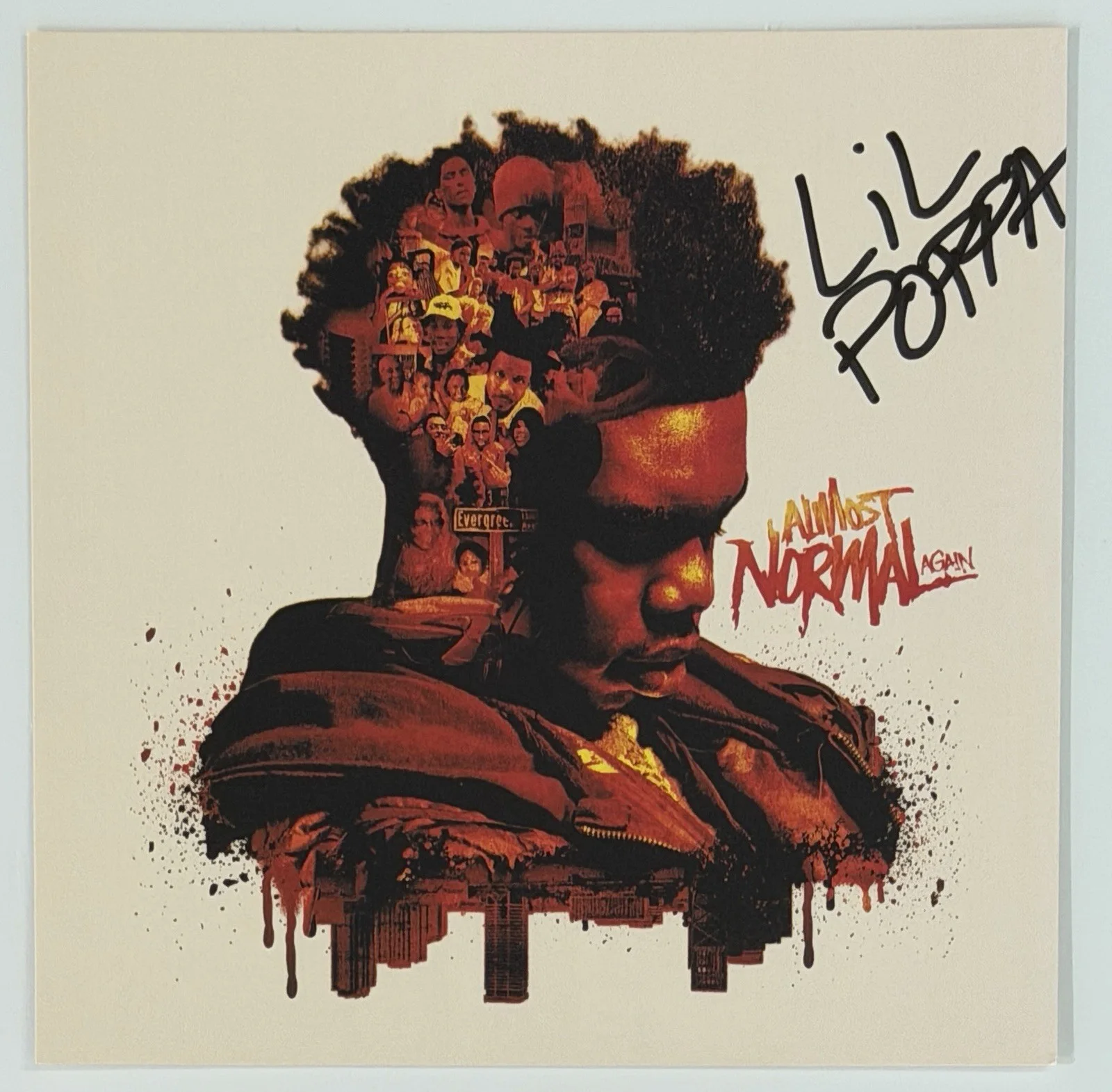 SIGNED Lil Poppa Almost Normal Again Album Card & CD BAS Beckett COA AUTOGRAPH, изображение 2