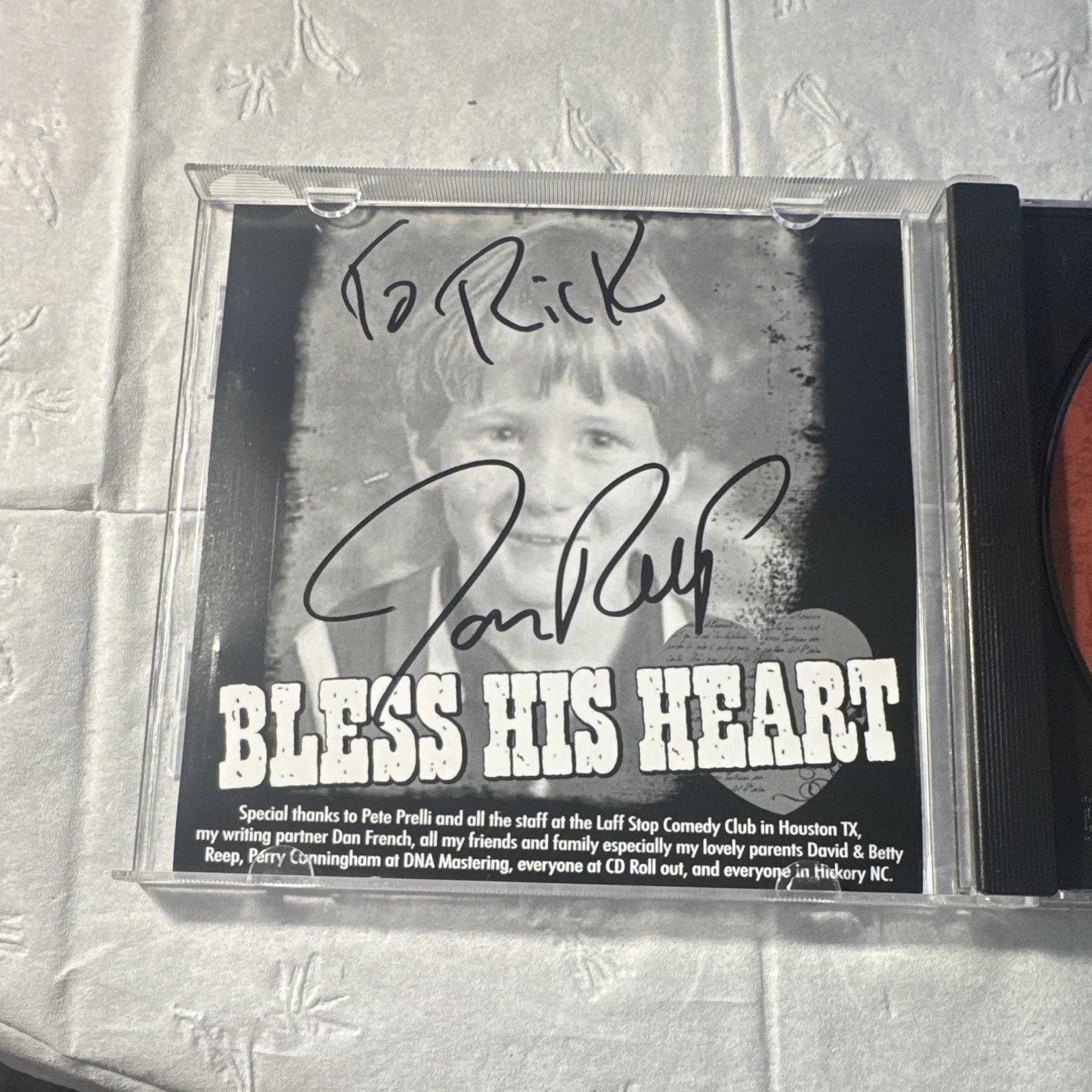 Jon Reep Autographed 'Bless His Heart' CD & Booklet Original Music Collectible, изображение 2