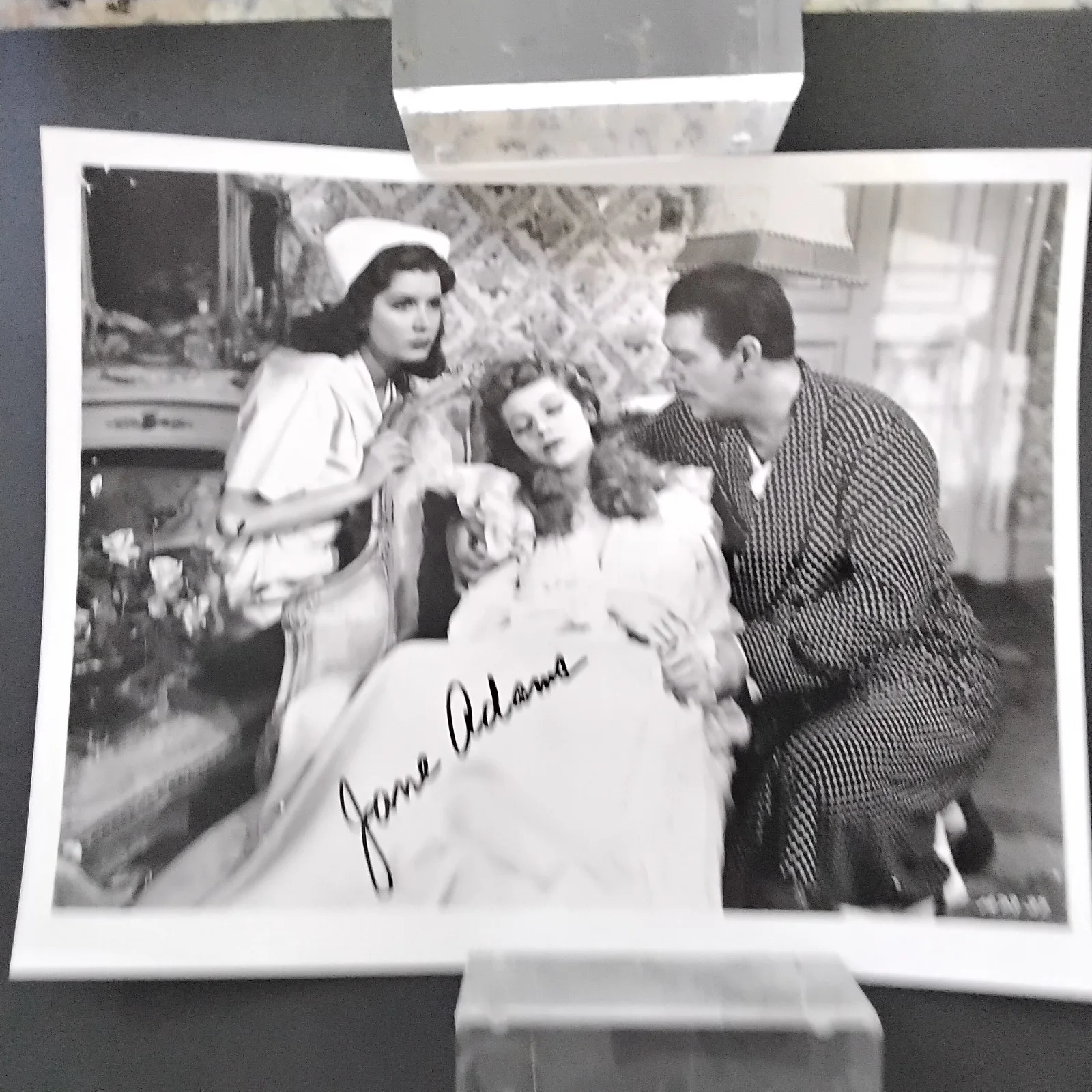 Jane Adams SIGNED Photo 40s Movie Actress House of Dracula Batman & Robin Salome, изображение 2