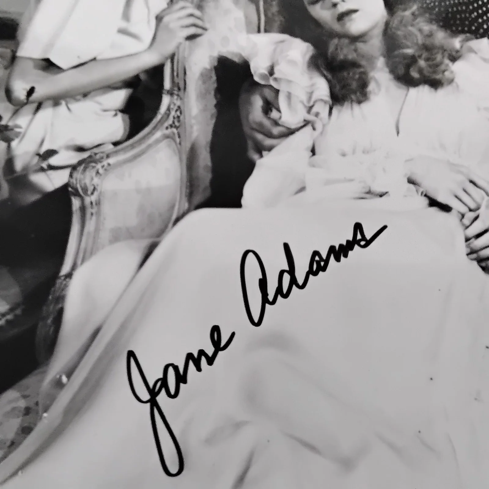 Jane Adams SIGNED Photo 40s Movie Actress House of Dracula Batman & Robin Salome, изображение 4