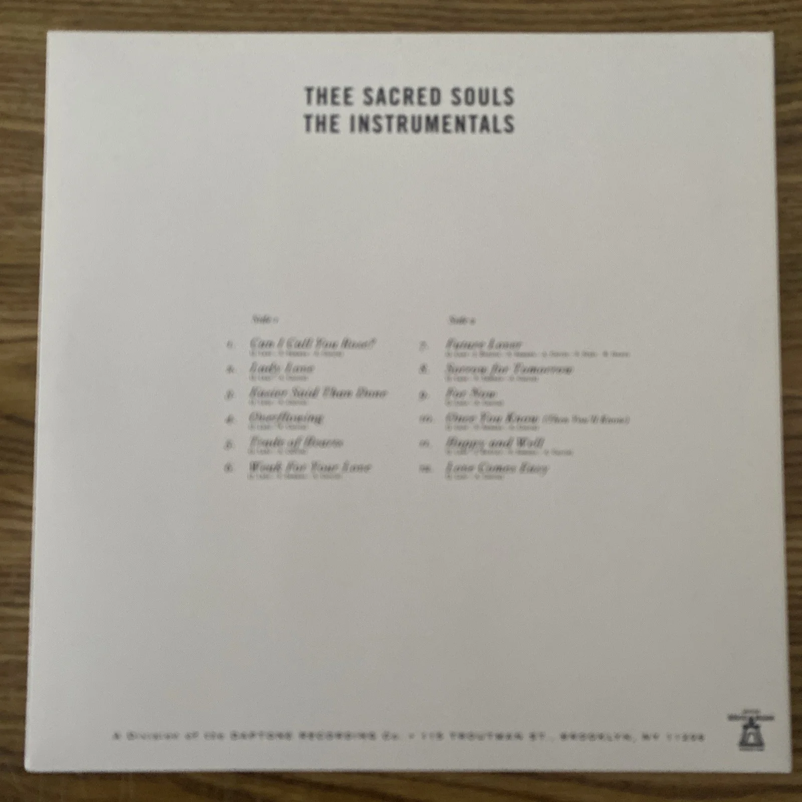 Thee Sacred Souls Band Autographed Vinyl Album ‘The Instrumentals’ Josh Lane +2, изображение 4