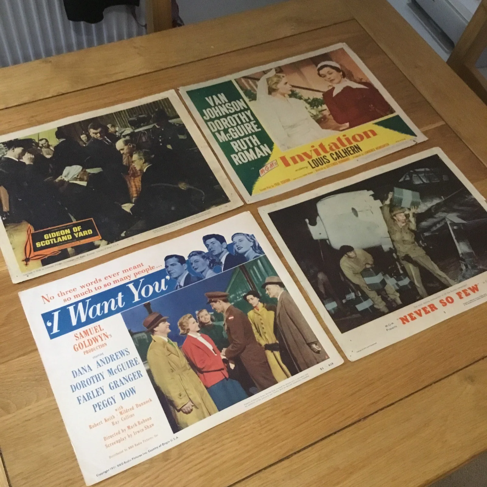 Set Of 4 X Vintage Cinema Advertising Posters . Rare Group . Fast Free Shipping, изображение 2