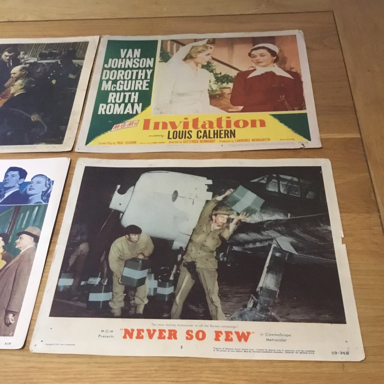 Set Of 4 X Vintage Cinema Advertising Posters . Rare Group . Fast Free Shipping, изображение 3
