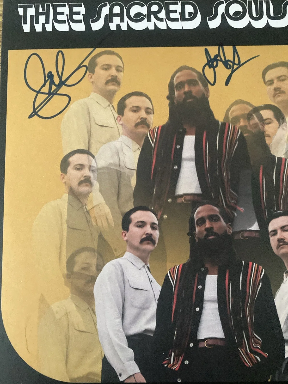 Thee Sacred Souls Band Autographed Vinyl Album ‘Self-Titled’ Josh Lane +2 Member, изображение 2
