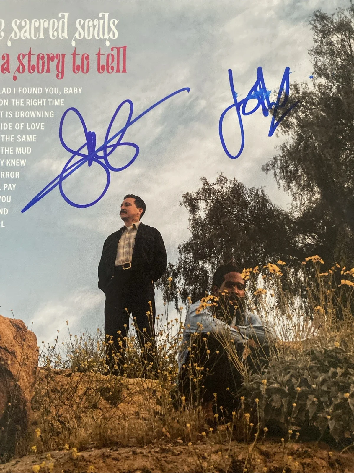 Thee Sacred Souls Band Autographed Vinyl Album Got A Story To Tell Josh Lane +2, изображение 2