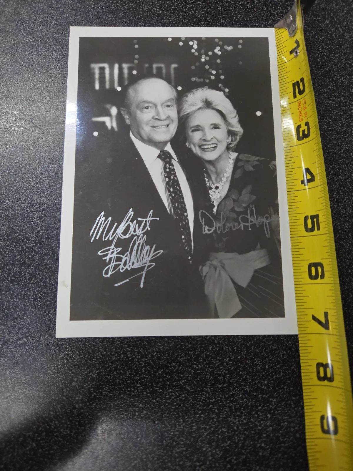 Bob Hope — Bob Hope & Dolores Hope Autograph Signed 5x7 Photo Comedian Actor