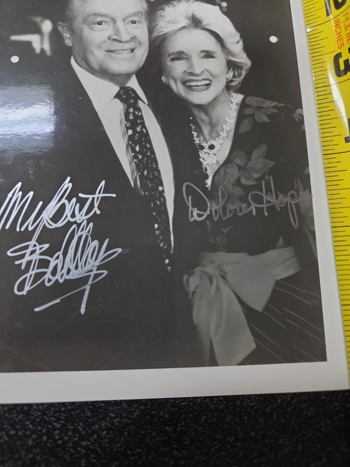 Bob Hope — Bob Hope & Dolores Hope Autograph Signed 5x7 Photo Comedian Actor, изображение 3