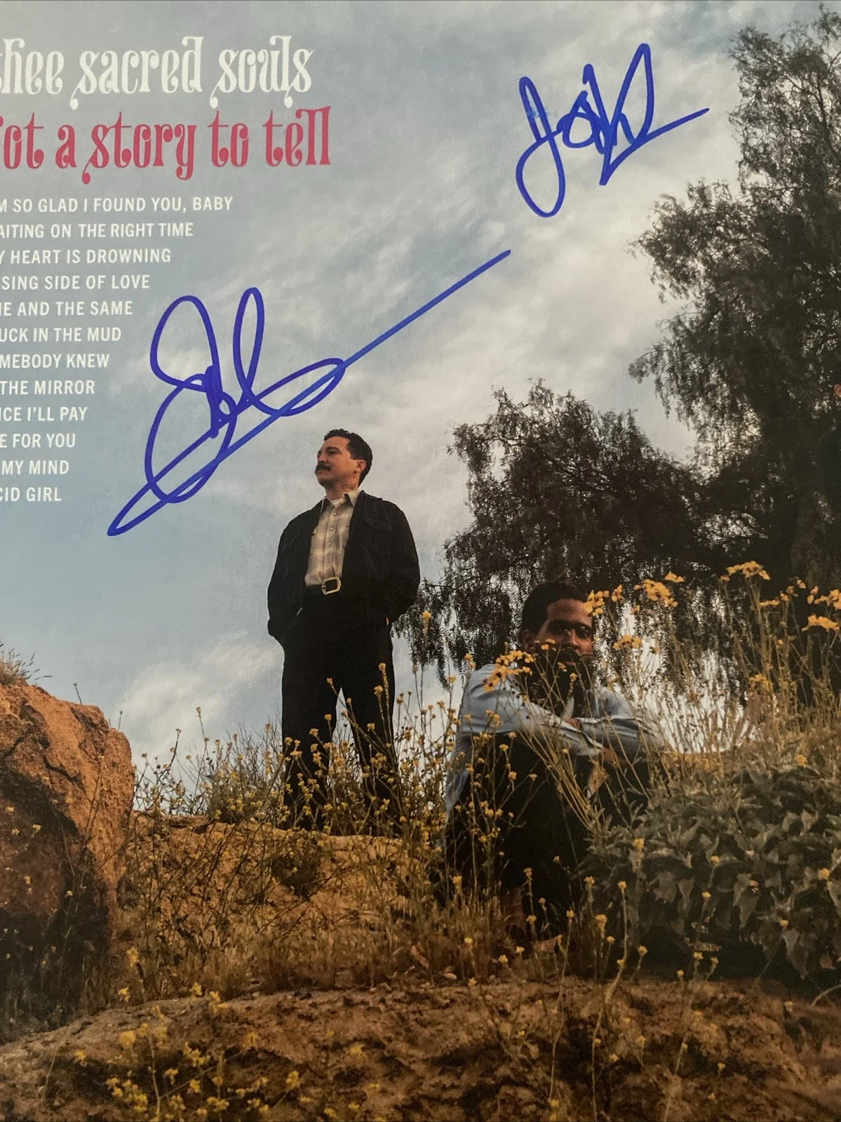 Thee Sacred Souls Band Autographed Vinyl Album Got A Story To Tell Josh Lane +2, изображение 2
