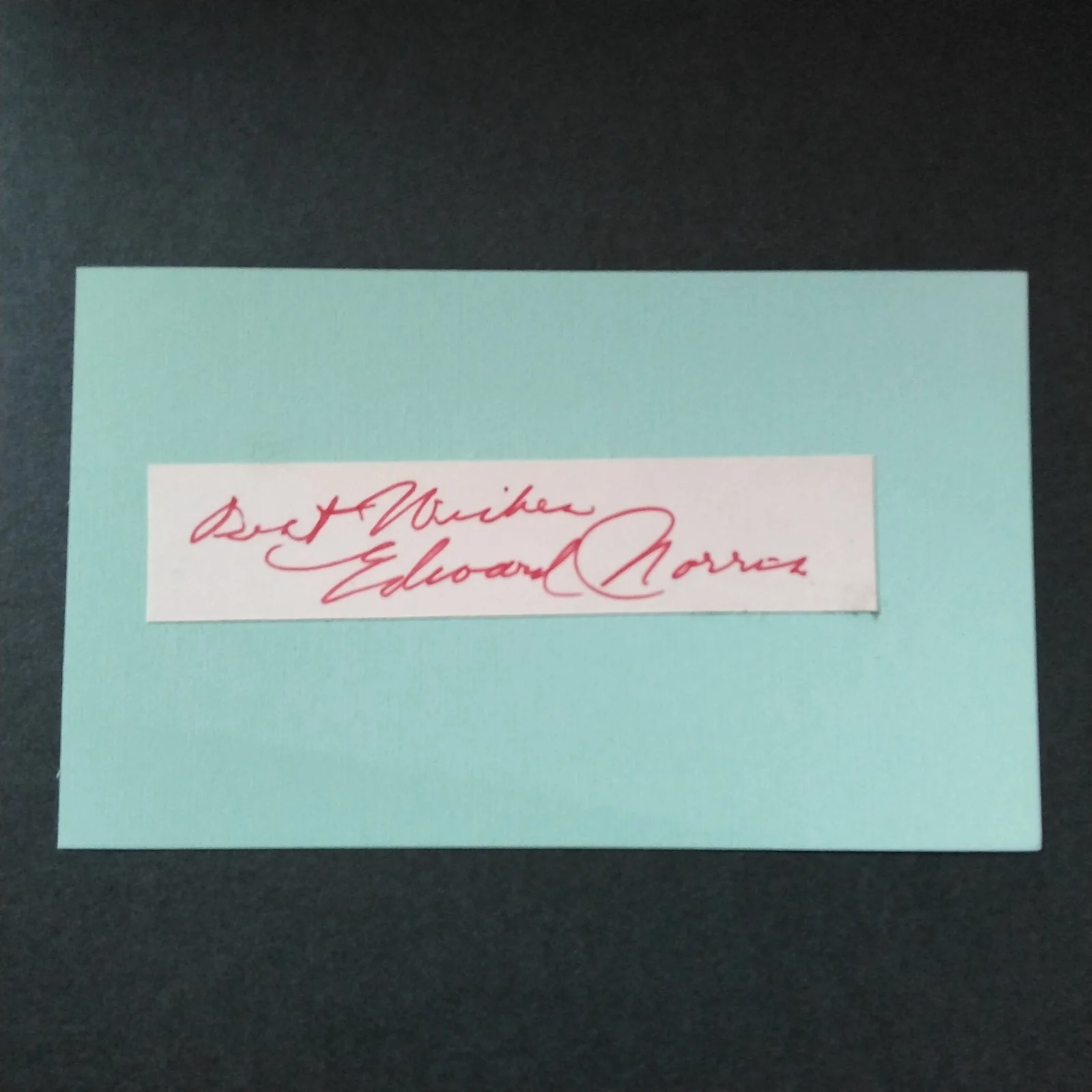 Johnny Sheffield — Edward Norris SIGNED Paper Photo 30s Film Actor The Gorilla Boys Town The Escape, изображение 3