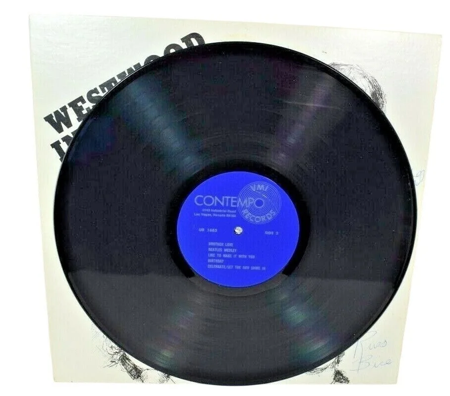 Vintage Westwood In Concert! Vinyl Contempo Records Autograph Signed Copy Album, изображение 4