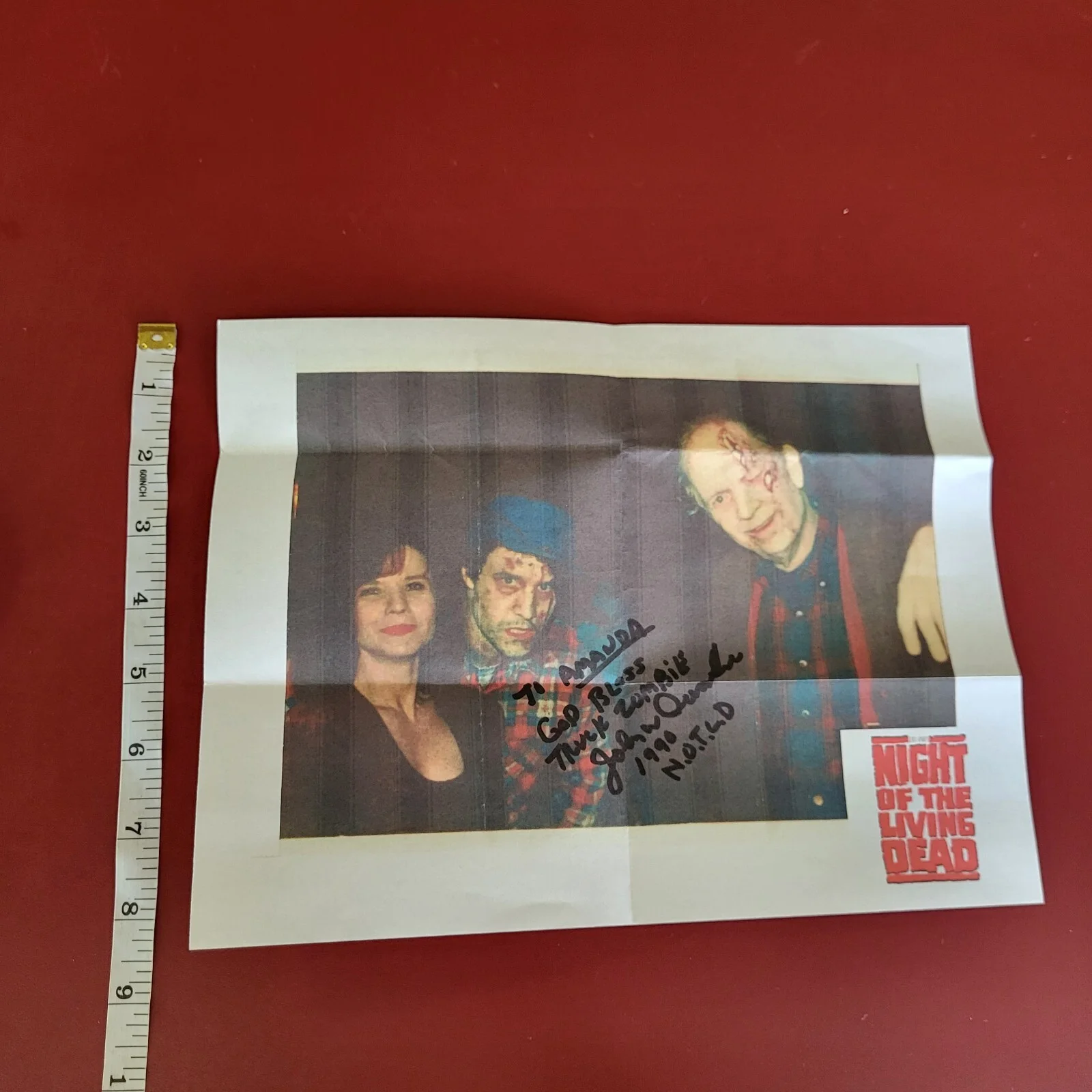 John W. Iwanonkiw — John W. Iwanonkiw Night Of The Living Dead Zombie Hand Signed Autograph 8.5x11, изображение 5