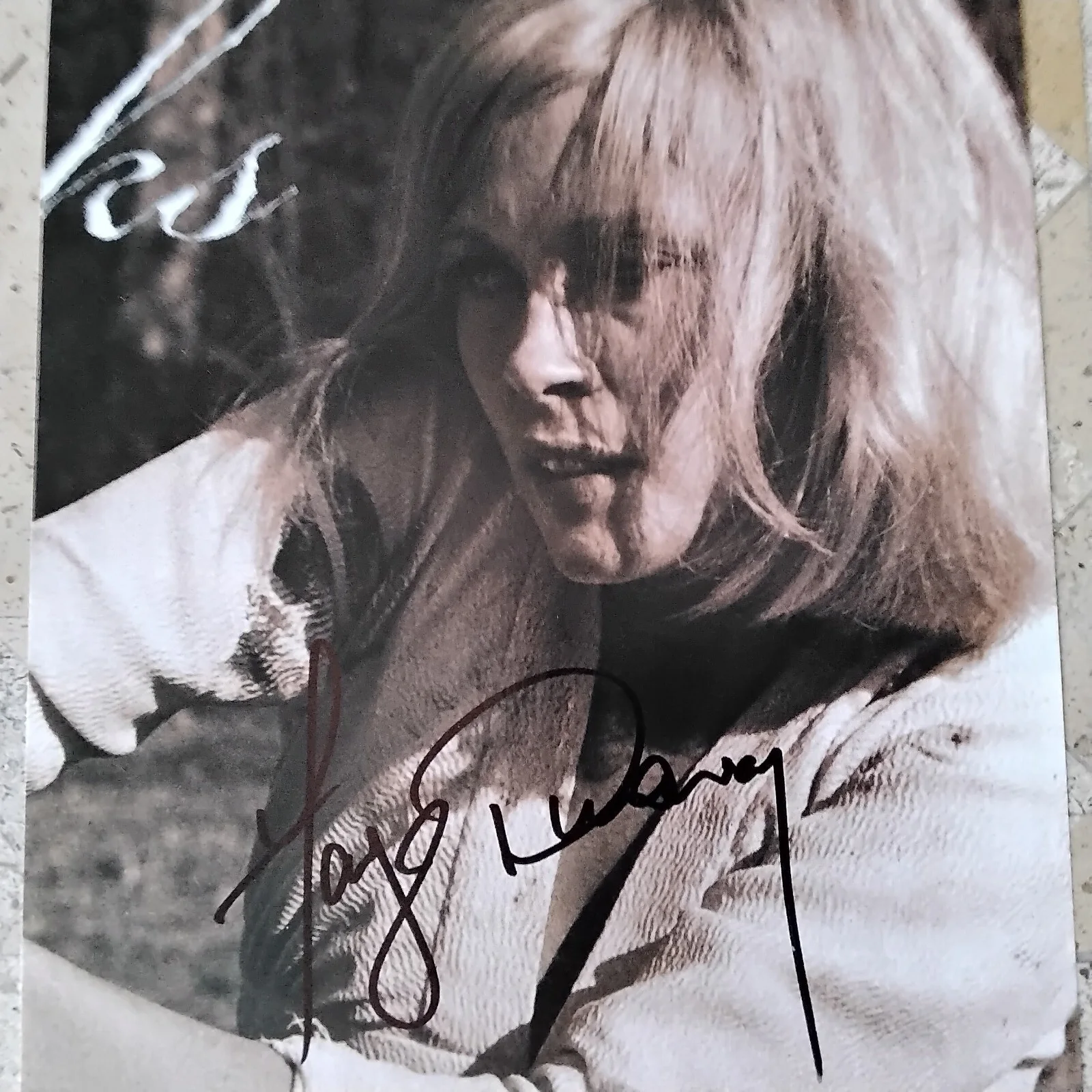 Faye Dunaway SIGNED Mag Page Film Actress Bonnie Clyde Chinatown Mommie Dearest, изображение 2