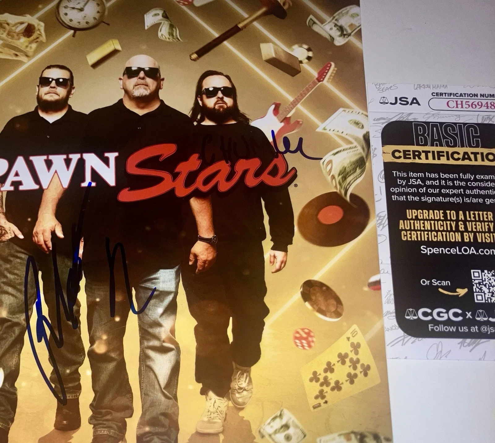 PAWN STARS RICK HARRISON & CHUMLEE SIGNED AUTOGRAPHED 8X10 PHOTO JSA COA RARE #2, изображение 2